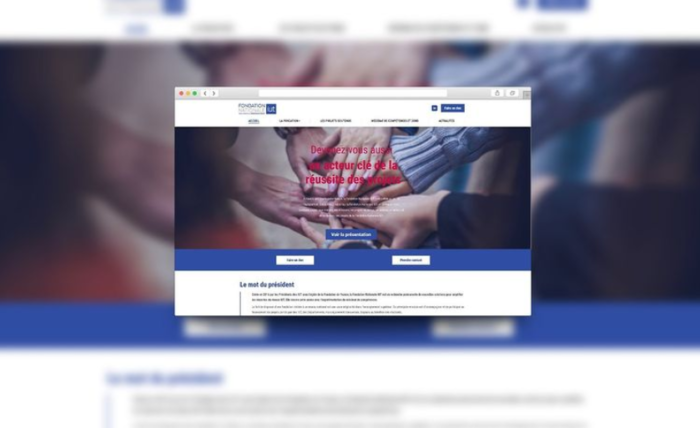 Image d’une refonte web -Fondation Nationale des IUT Image d'une refonte web -Fondation Nationale des IUT- Planet Bourgogne