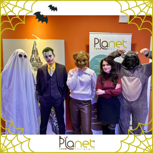Image de l'équipe déguisée- Halloween- PLANET Bourgogne