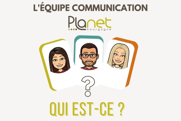 Équipe communication – Qui-Et-ce – PLANET B Image de l'équipe communication - Qui-Et-ce - PLANET B