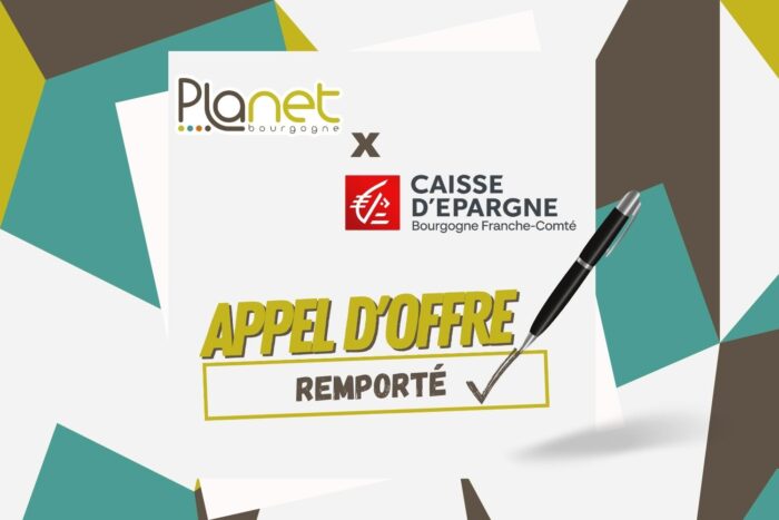 Appel d’offre remporté –  Caisse d’Epargne Bourgogne Franche-Comté (CEBFC) – PLANET B Image de l'appel d'offre remporté - Caisse d'Epargne Bourgogne Franche-Comté (CEBFC) - PLANET B