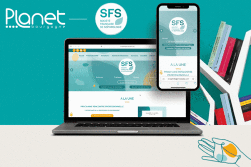 Image du nouveau site internet de la SFS (Société Française de la Sophrologie) - Refonte site internet - PLANET B