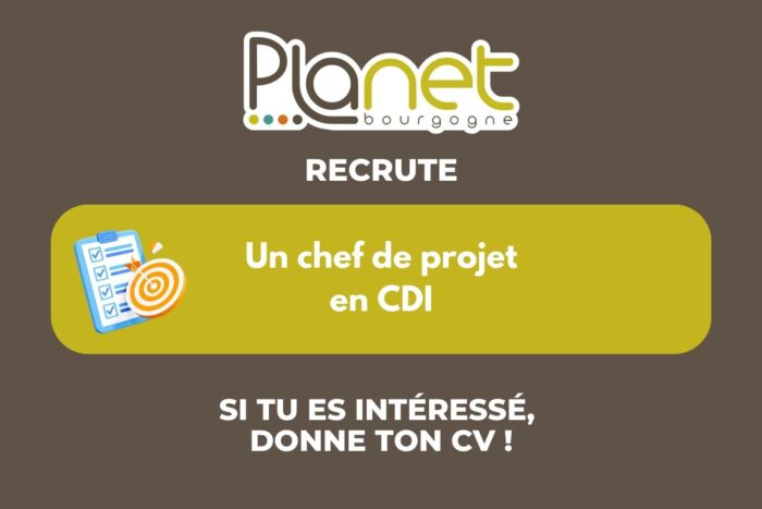 Recrutement en CDI – Chef(fe) de projet – PLANET B Image recrutement en CDI - Chef(fe) de projet - PLANET B
