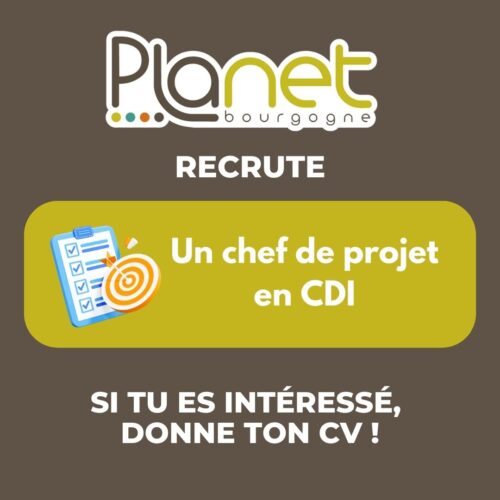 Image recrutement en CDI - Chef(fe) de projet - PLANET B
