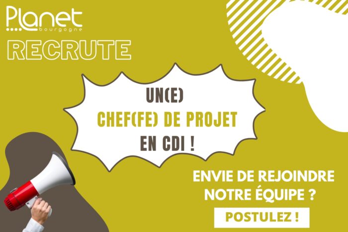Recrutement – Chef(fe) de projet – PLANET B Image de recrutement - Chef(fe) de projet - PLANET B