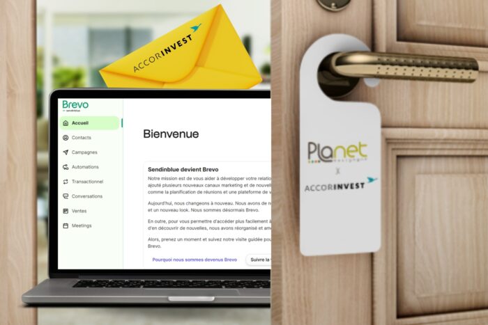 Accompagnement stratégie marketing AccorInvest – Brevo – PLANET B Image de l'accompagnement stratégie marketing AccorInvest - Brevo - PLANET B