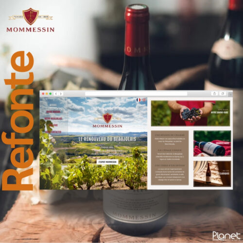 Image de la collaboration de Mommessin - Refonte de site Internet - PLANET Bourgogne