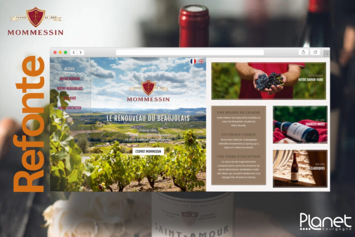 Collaboration de Mommessin – Refonte de site Internet – PLANET Bourgogne Image de la collaboration de Mommessin - Refonte de site Internet - PLANET Bourgogne