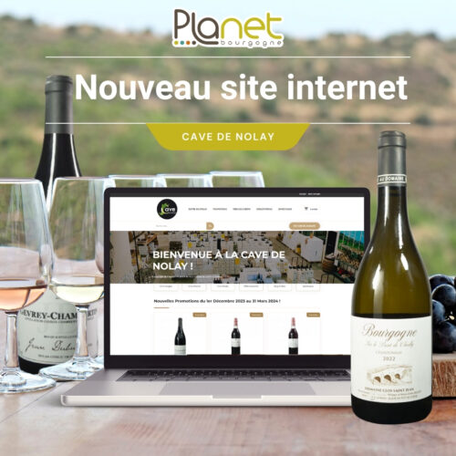 Image de la refonte ergonomique et graphique du site internet - Cave de Nolay - PLANET B - PLANET Bourgogne