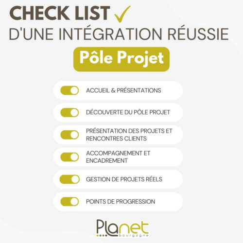 Image d'une intégration réussie au pôle projet - Chef de projet - PLANET Bourgogne