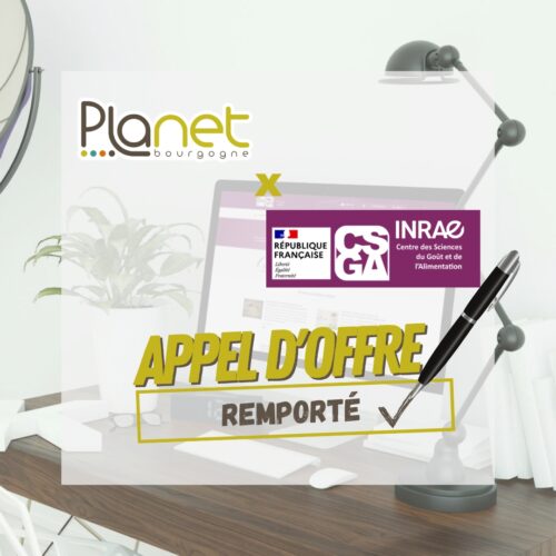 Image de l'appel d'offre remporté - INRAE - Centre des Sciences du Goût et de l'Alimentation - PLANET B - PLANET Bourgogne