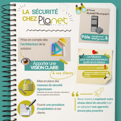Image de la sécurité au pôle infogérance et hébergement - PLANET B - PLANET Bourgogne