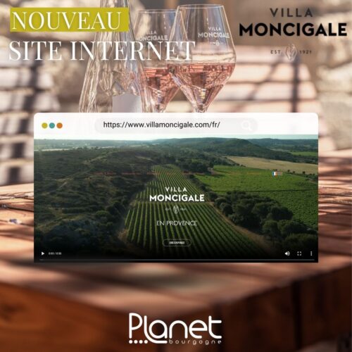 Image du site éditorial de la Villa Moncigale développé par PLANET Bourgogne - PLANET B - PLANET Bourgogne