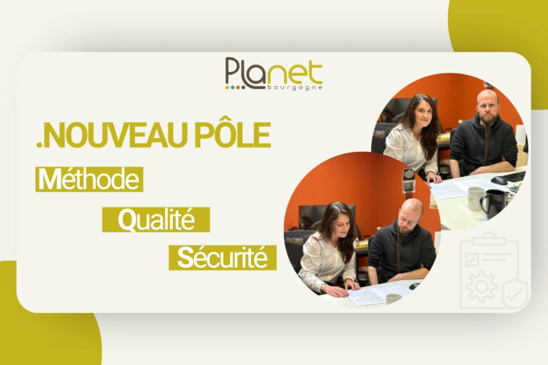 Nouveau pôle MQS – Méthode, Qualité et Sécurité – PLANET B – PLANET Bourgogne Image du nouveau pôle MQS - Méthode, Qualité et Sécurité - PLANET B - PLANET Bourgogne