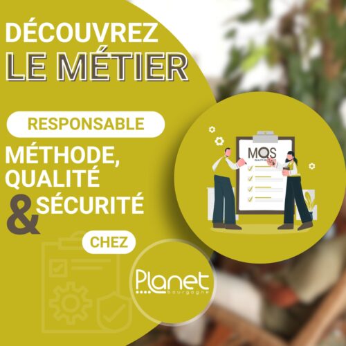 Image du métier Méthode, Qualité et Sécurité - PLANET B - PLANET Bourgogne