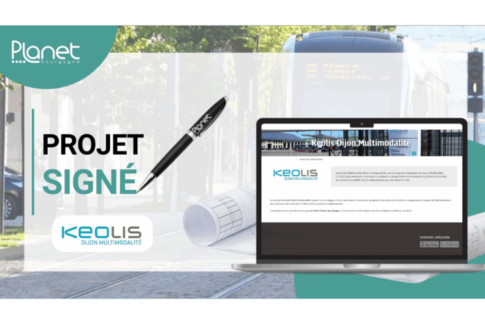 Collaboration Keolis Dijon Multimodalité – filiale du Groupe Keolis – Réseau DiviaMobilités – PLANET B – PLANET Bourgogne Image de la collaboration Keolis Dijon Multimodalité - filiale du Groupe Keolis - Réseau DiviaMobilités - PLANET B - PLANET Bourgogne