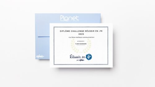Image du diplôme de l'Afnic - Réussir en .fr - PLANET B - PLANET B - PLANET Bourgogne