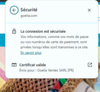 Image du certificat SSL renforcé - Certificat SSL - Goélia - Goelia - PLANETB - PLANET Bourgogne