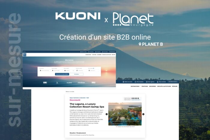 Image du site professionnel sur-mesure - Kuoni - Groupe Kuoni France - PLANET B - PLANET Bourgogne